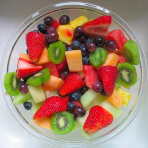 Schaaltje met een fruitsalade