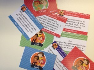 Weergave van de spelkaartjes