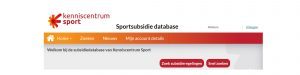 afbeelding van header homepage sportsubsidie database kenniscentrum sport