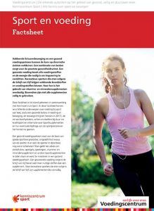 Factsheet sport en voeding