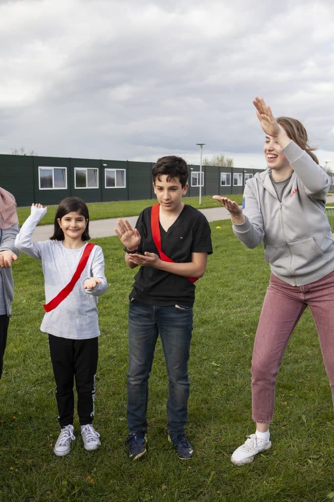 Vluchtelingenkinderen doen aan sport